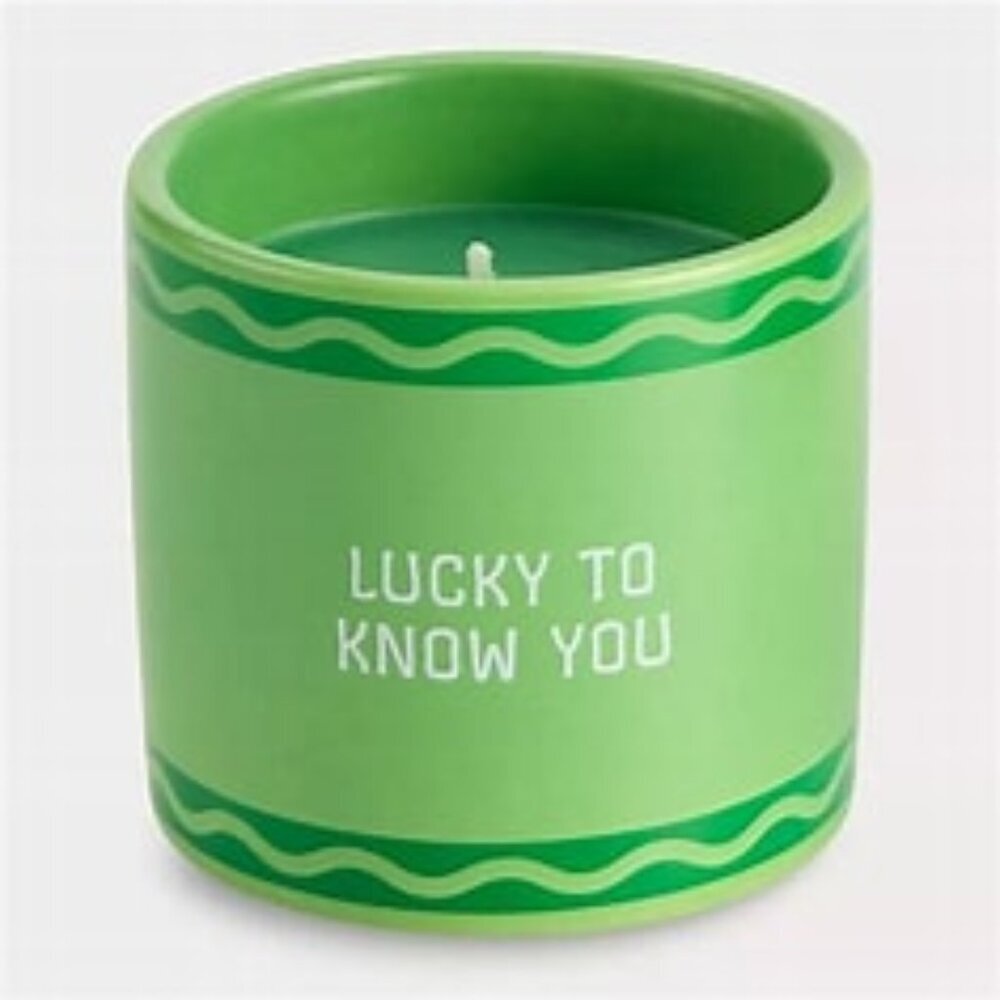 New Crayola Colors of Kindness “Lucky To Know You” Green 6.3-oz. Candle Jar